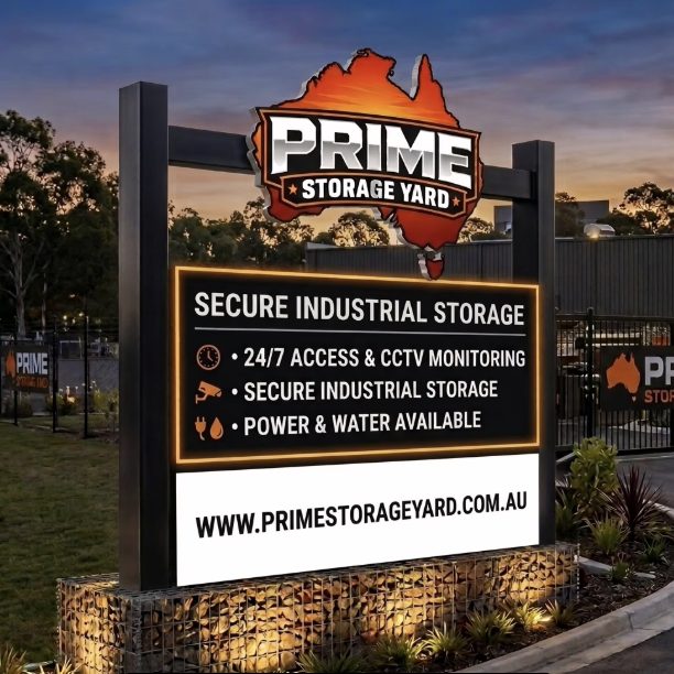 Individually fenced compounds with CCTV, power and water cabinets